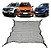 Rede Porta-malas Kardian Duster Captur Oroch Sandero 100x100 Poliéster com Ganchos e Elástico - Imagem 1