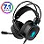 Headset Gamer Kingstar 7.1  com fio rgb luz com cancelamento ruído - Imagem 1