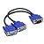 Cabo VGA Macho Para 2 VGA Fêmea IT-Blue LE-5514 - Imagem 1