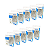 Kit C/10 Caixas de Conector RJ45 Exbom CONT-RJ45P100 1000pçs - Imagem 1