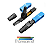 Kit 10un Conector Reutilizável Fibra sc-upc Azul Transcend - Imagem 4