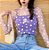 Blusa Transparente de Seda MARGARIDAS - Várias Cores - Imagem 8
