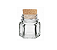 72 UN. POTE DE VIDRO SEXTAVADO 40 ML C/ ROLHA CORTIÇA - Imagem 1
