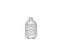 GARRAFA PET COROTE 500 ML COM TAMPA - Imagem 1