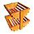 Fruteira Dupla De Mesa Madeira Rustica - Imagem 2
