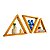 Kit 3 Nichos Prateleira Triangulo Madeira - Imagem 3