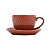 CJ 4 XICARAS CAFE PORCELANA C/PIRES TERRACOTA 90ml - Imagem 4