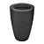 VASO CONE LISO 45 PRETO MARMORE - Imagem 1