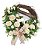 GUIRLANDA DECOR COM FLORES E PLACA EM MADEIRA BEM VINDO - Imagem 1