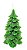 Vela Arvore de Natal Verde Decorativa G - Imagem 1