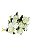 FLOR HORTENSIA DECORATIVA 5 GALHOS 29cm - Imagem 1