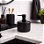PORTA-SABONETE LIQUIDO EM CIMENTO PRETO 13CM MART - Imagem 1