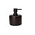 PORTA-SABONETE LIQUIDO EM CIMENTO PRETO 13CM MART - Imagem 2