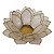 CASTICAL DECOR FLOR DE LOTUS EM MADREPEROLA C/ DOURADO M - Imagem 1