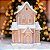 Casinha Gingerbread Home Sweet Home do Papai Noel em Resina e com Led - Imagem 3