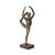 ESCULTURA BAILARINA EM POLIRESINA DOURADO ANTIGO P - Imagem 1