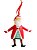Pingente Papai Noel em resina que mexe as pernas - Imagem 1