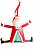 Pingente Papai Noel em resina que mexe as pernas - Imagem 2
