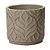 CACHEPOT EM CIMENTO RUSTICO FOLHAS 15x17cm MART - Imagem 1
