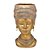 VASO DECORATIVO AFRICANA RUSTICO DOURADO - Imagem 1