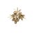PICK DECORATIVO FLORAL NUDE COM PINHAS - Imagem 1