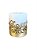 Vela Cilindrica Lisa Fina Mini Dourada com Perola e Pedras - 7cm - Imagem 1