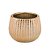 CACHEPOT DE CERAMICA ROSE GOLD TRABALHADO - Imagem 1