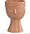 VASO CERAMICA FACE MULHER (TERRACOTA) DECOR - Imagem 1