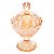 POTICHE DECORATIVO CRISTAL C/PE ANGEL AMBAR 11x16cm - Imagem 1