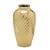 VASO DECORATIVO DOURADO ONDULADO ALTO - Imagem 1