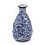 MINI VASO DECORATIVO AZUL E BRANCO FLORAL MOD7 - Imagem 1