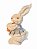 Coelha em Pelucia com vestido e cesta de ovos - Imagem 1