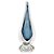ESCULTURA GOTA MUNIQUE "G" AQUA MARINE EM MURANO - Imagem 1