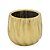 CACHEPOT DECORATIVO DOURADO CERAMICA - Imagem 1