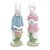 ESCULTURA COELHO DECOR EM RESINA C/ROUPA DE LA E CESTO DE OVOS G (CUTE FAM - Imagem 3