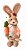 Coelha de pascoa com coelhinho em Pe 43 cm - Imagem 2