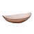 BOWL DE CRISTAL MARTELADO C/BORDA DOURADA TAJ AMBAR G - Imagem 1