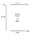 CJ 6 TACAS CRISTAL BOHEMIA P/VINHO BELLA ROSE QUARTZ 350ml - Imagem 6