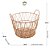 CESTA PAPEL E METAL C/ALCA REDONDA DECOR - Imagem 4