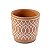 VASO EM CERAMICA TERRACOTA COM DESENHOS GEOMETRICOS - Imagem 1