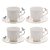 CJ 4 XICARAS P/CHA PORCELANA BIRDS 200ml WOLFF - Imagem 1