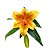 Haste Flor de Lírio Amarela Alta Qualidade 36cm - Imagem 2
