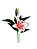 Haste Flor de Lírio Rose Mix Alta Qualidade 36cm - Imagem 2