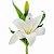 Haste Flor de Lírio Branca alta qualidade 36cm - Imagem 1