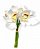 Buque Orquidea Cymbidium - Branco e Amarelo 31cm - Imagem 1