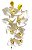 Galho 10 Orquidea Cymbidium Grande Toque Real - Branca 63cm - Imagem 2