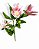 Galho com 3 Mini Magnolia - Mix Rosa 65cm - Imagem 3
