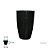 VASO CONE LISO 45 PRETO ABSOLUTO VASAP - Imagem 2