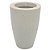 VASO CONE GRAFIATO 45 BRANCO MARMORE VASAP - Imagem 1