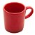 CJ 2 XICARAS DE CAFE DE CERAMICA RETRO VERMELHA 100ml WOLFF - Imagem 2